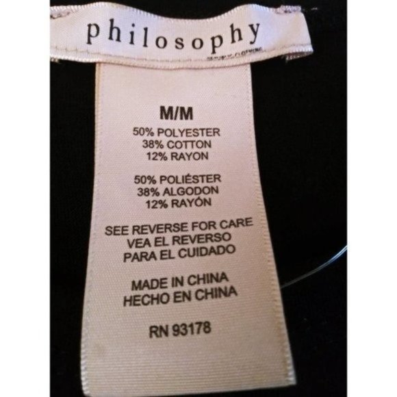 Women's Bundle T-Shirts Philosophy Black Flutter Sleeve & Scoop Grey M 8-10 NWT - Picture 5 of 13